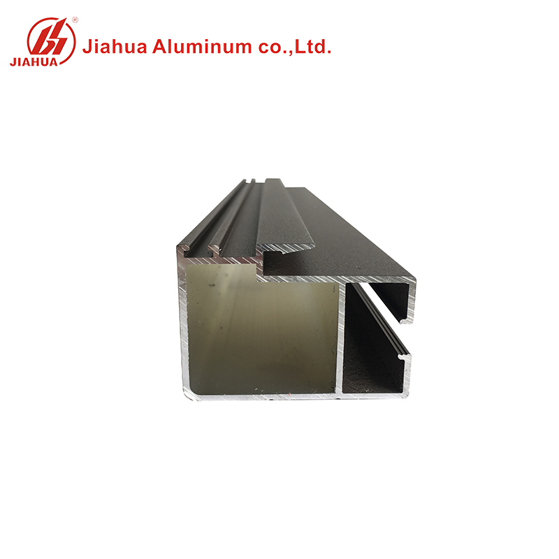 Profilé de section de cadre de porte coulissante en aluminium 6063 en aluminium enduit pour la fenêtre de salle de bains