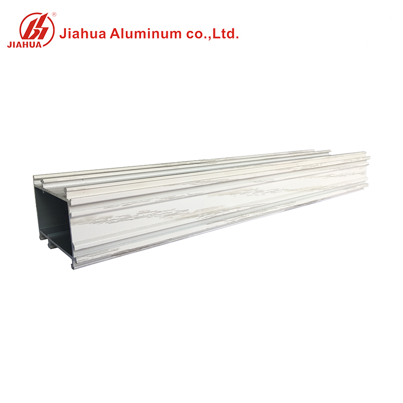 JIA HUA Prix attractif Finition bois blanc 6063 T5 Profilés en aluminium pour fenêtre en bois