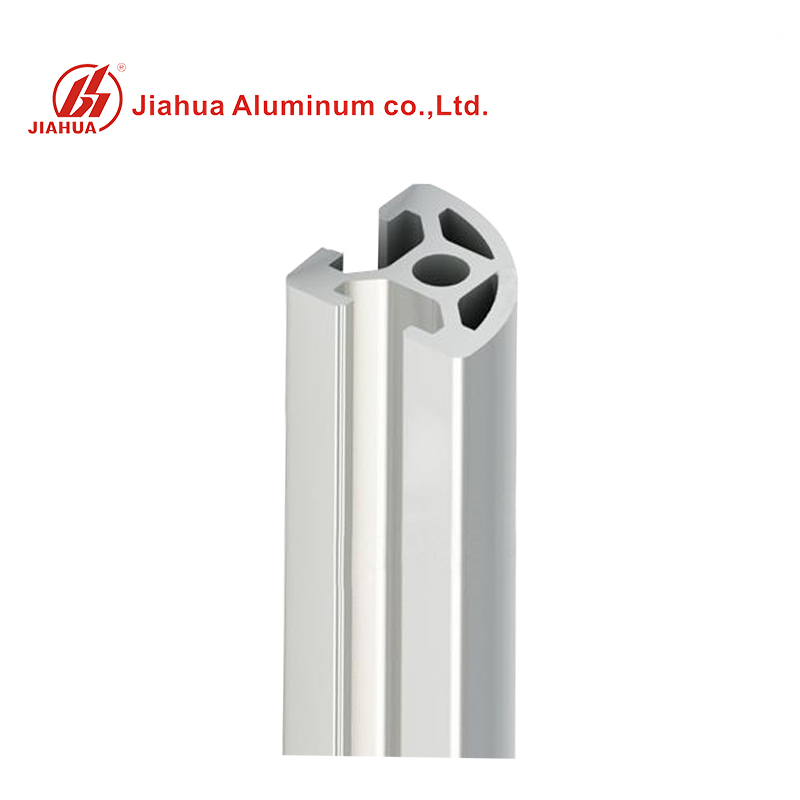 Profilés en aluminium de coin décoratif pour cadre de clôture industrielle