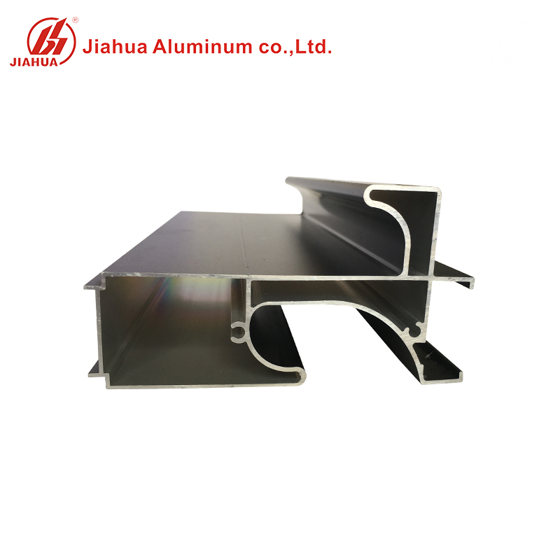 Profils de poignée de cuisine en aluminium noir anodisé de haute qualité de cuisine pour l'armoire de cuisine