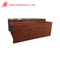 Section creuse verticale de fenêtre en aluminium carrée pour la fenêtre coulissante en aluminium de finition en bois pour le Kenya