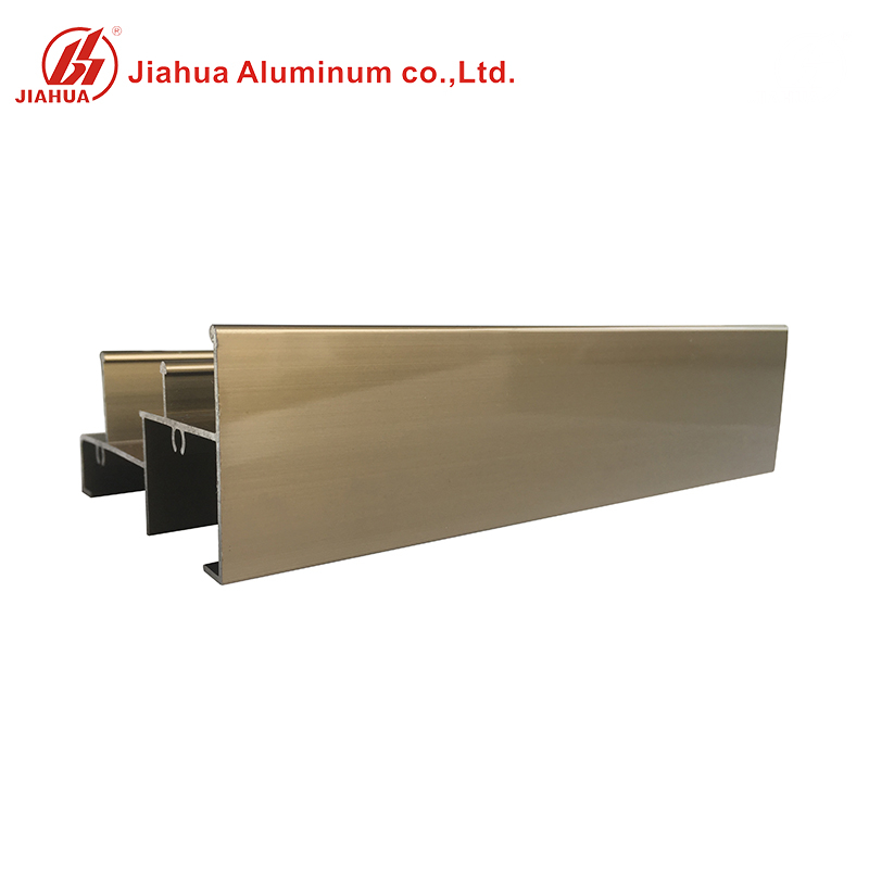 JIA HUA Profilés en aluminium de couleur Champange super durables avec une épaisseur de 1,0 mm pour Windows