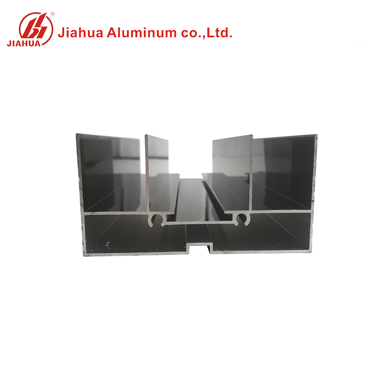Profils de fenêtre de double voie en aluminium de couleur de champagne de 1,0 millimètres pour la fenêtre coulissante