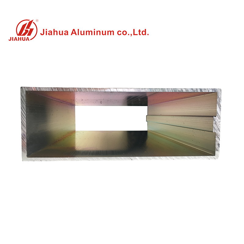 La section en aluminium de mur rideau en verre d'extrusion profile le tube carré pour la façade de bâtiment