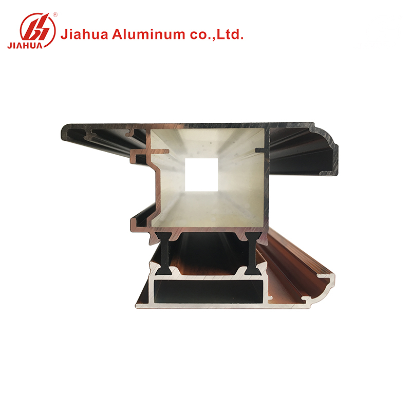 Profil en aluminium de cadre de fenêtre d'extrusion de 6063 JIA HUA pour des fenêtres de coupure thermique