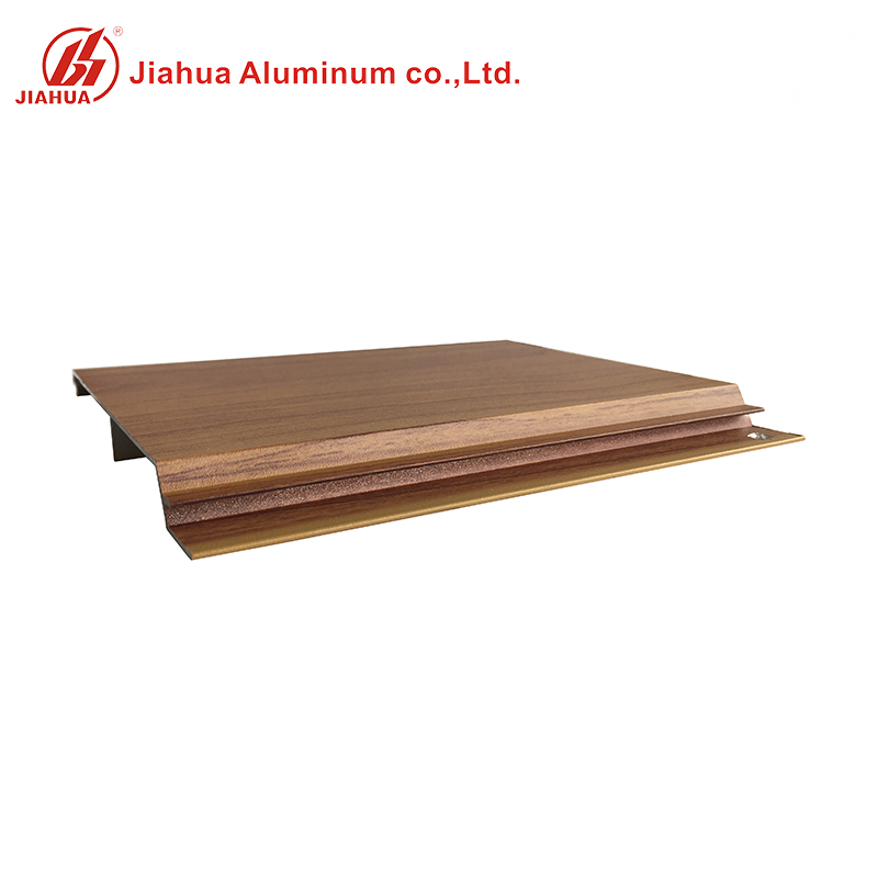 Panneau de plafond en aluminium de grain en bois de grain de Jia Hua Foshan pour la décoration de toit