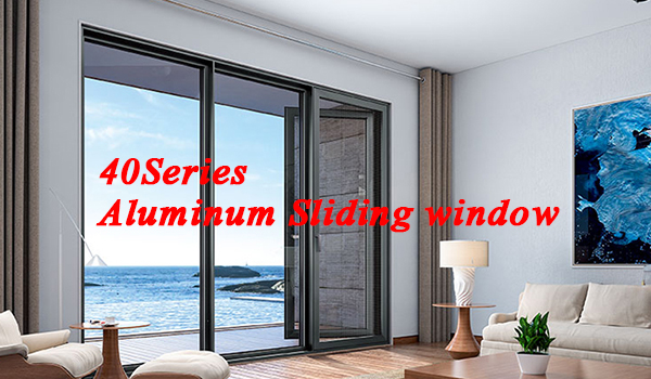 Fenêtres coulissantes en aluminium de la série Jia Hua 40