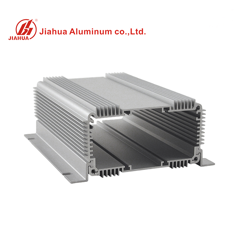 Profils de radiateur creux en aluminium extrudé en aluminium extrudé anodisé argent durable