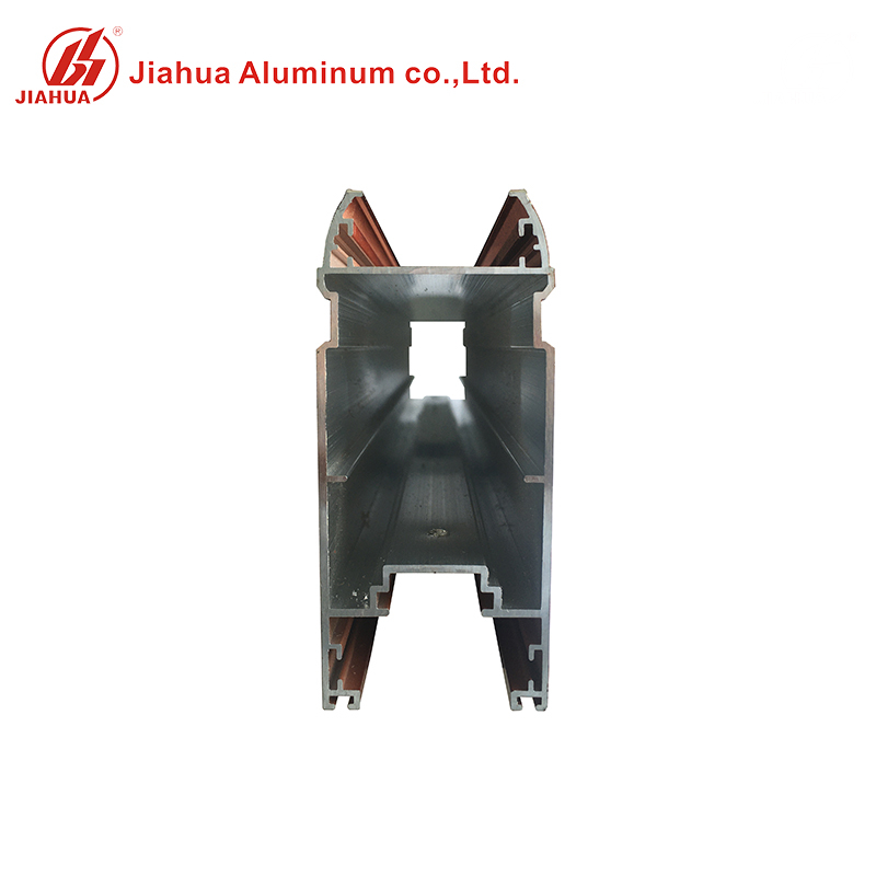 Profils d'extrusion d'alliage d'aluminium de finition de grain de bois de la série 6000 des fabricants d'aluminium de Jia Hua